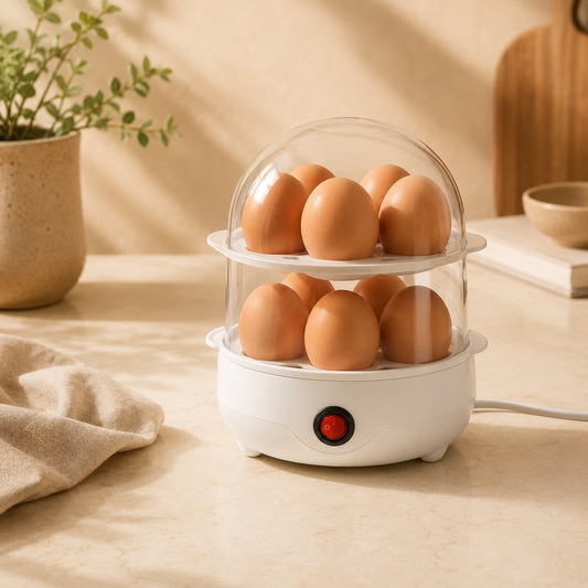Electric Double Layer Egg Boiler Cooker