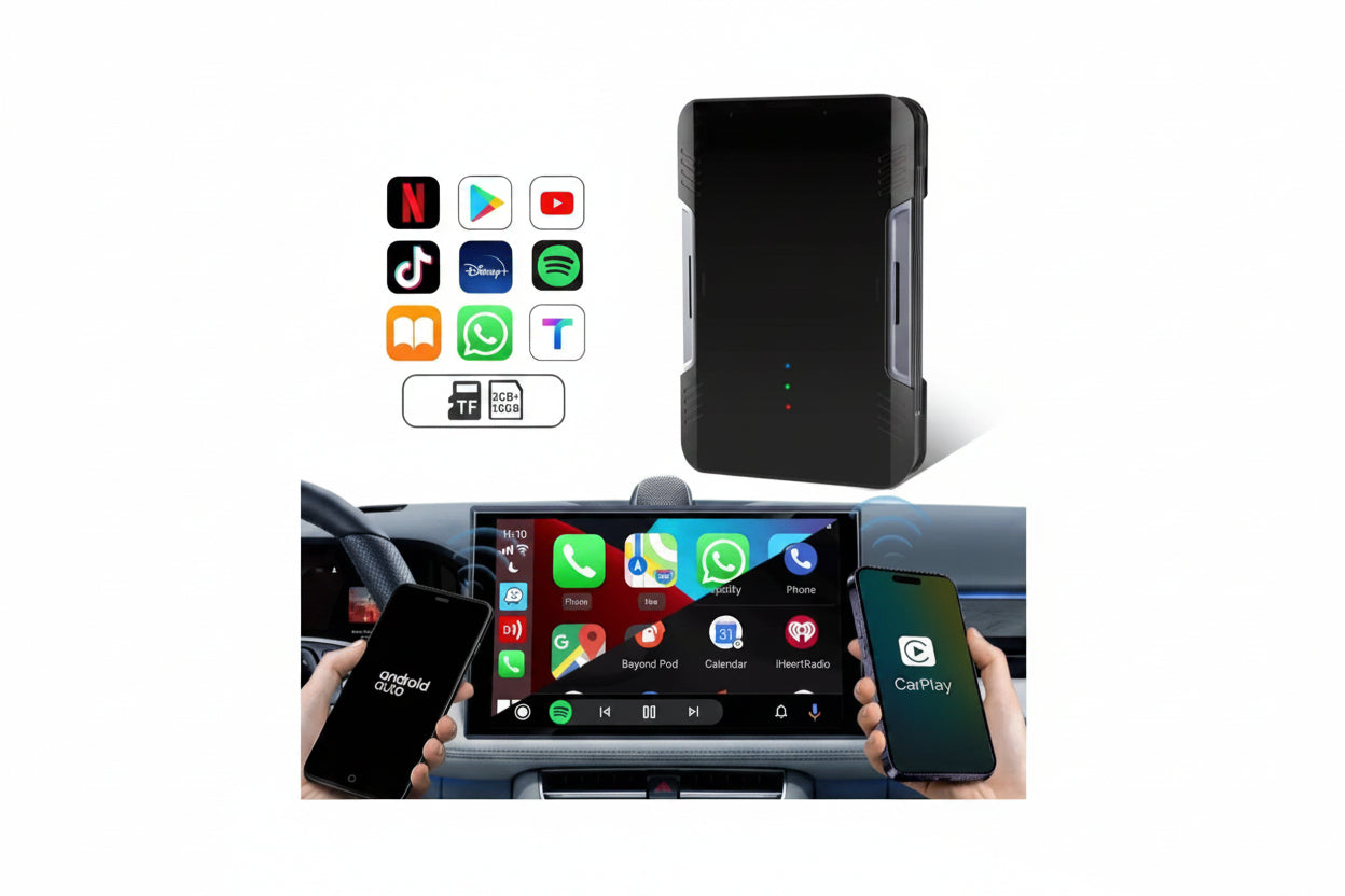 3 in 1 Wireless CarPlay Auto Android Adapter