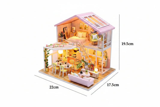 "Blossom Haven" DIY Miniature Dollhouse Kit